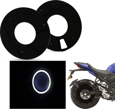 acube mart WHEEL cover for 17inch wheel, 17A-1 with ring 60mm light 1pc white+AM key chain Bike Fairing Kit