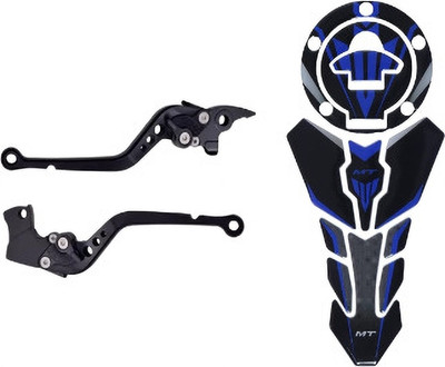 Gogna Mart Bike Tank Pad Fuel Cap Sticker Combo | Scratch Protector, adjustable lever black Bike Fairing Kit