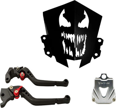Gogna Mart Metal Visor for MT 15 monster , mt lever black and key jacket Bike Fairing Kit