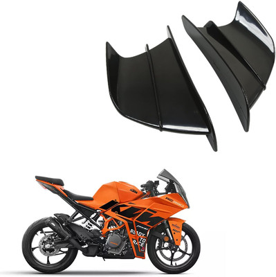 Vagary Black Bike Wings Side Winglet for KTM RC 390 Bike Fairing Kit