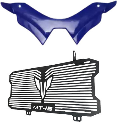 Gogna Mart Winglet Compatible For Yamaha MT 15 , mt grill black Bike Fairing Kit