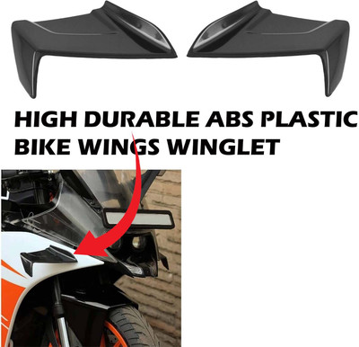 Znee Smart Wings Winglet black for R15 V3/V4, RC 390,RC 200, RC 125 Bike Fairing Kit