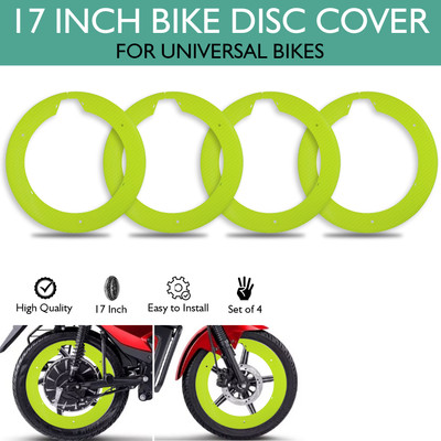 Otoroys Green ABS Plastic WHEEL DISC 17 INCH PRO DISC Full Cover for Universal Bike Fairing Kit
