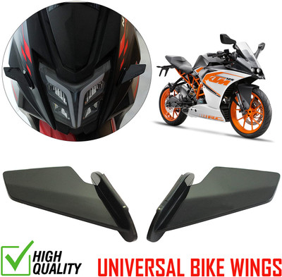 Allowing AG Genuine Quality Fly Winglet Small Black Bike Fairing Kit