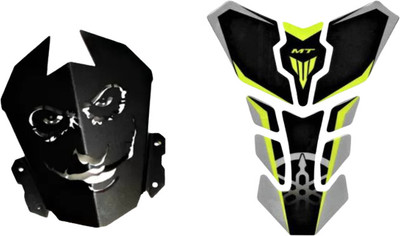 Gogna Mart Tank Pad for Yamaha MT 15 (Green), mt joker visor Bike Fairing Kit