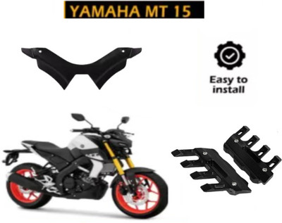 Gogna Mart CNC Shocker Protector Front Fender Slider Guard for M15 and winglet black Bike Fairing Kit