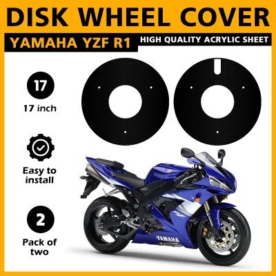 ASRYD 17 Inch 2pcs Acrylic PRO Disc Bike Wheel Cover Carbon For Yamaha Bike Fairing Kit