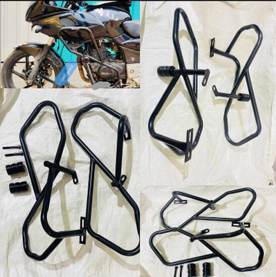 Auto MT CRASHGUARD Crash Guard Leg Guard LEGGUARD with Frame Slider for Bajaj Pulsar 220 Bike Fairing Kit