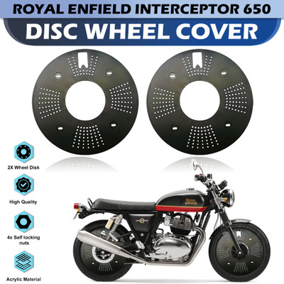 Otoroys 18 Inch 2pcs Acrylic Disc Bike Wheel Cover For ROYAL ENFIELD INTERCEPTOR 650 Bike Fairing Kit
