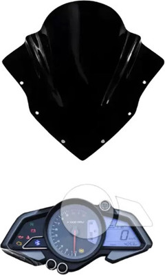 Gogna Mart rs 200 visor black bajaj and rs 200 screen guard Bike Fairing Kit
