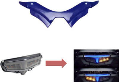 Gogna Mart Tail Light with LED Indicator for Yamaha MT 15 and winglet blue Bike Fairing Kit