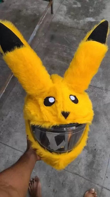 SRPHERE TTO Pikachu Design Bunny Helmet Cover for Full Helmet Bike Fairing Kit