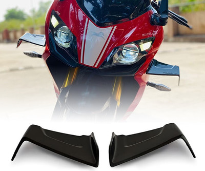 eXarioGadget Universal Motorcycle Side Winglet Pro Canard Wind Deflector Bike Fairing Kit Bike Fairing Kit