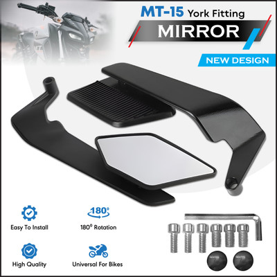 OBEROI'S TRADERS Manual Rear View Mirror For Yamaha MT-15(Left, Right)