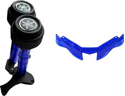 Gogna Mart CNC Frame Slider Yamaha R15 V4/ R15 - Blue/Black + Winglet Blue Bike Fairing Kit