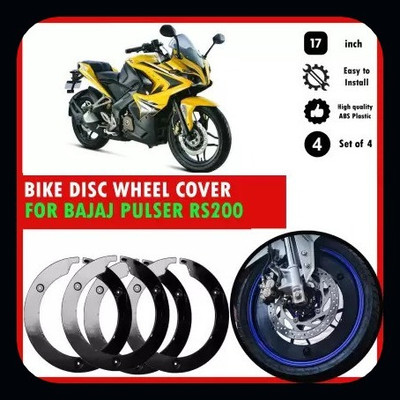 SRPHERE Bike Pro Disc Wheel Cover (ABS Plastic) for Yamha R15 V1/V2/V3/V4 set of 4-n Bike Fairing Kit