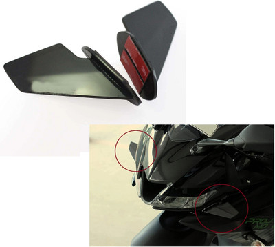 AutoGnix SR-321- MINI CANARD Universal Winglets for All Street Bikes_PQ Bike Fairing Kit