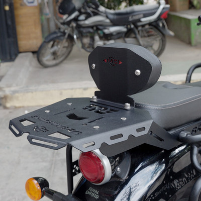 auto trends PREMIUM QUALITY CARRIER WITH BACKREST FOR SHOTGUN 650 Bike Fairing Kit