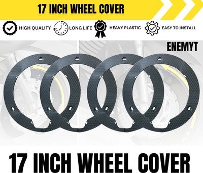 SRPHERE New Carbon Pattern Pro Disc Wheel Cover 17 inch Set of 4 For Bajaj Discover 100 Bike Fairing Kit