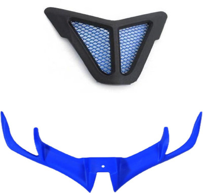 Gogna Mart nose grill blue jali and v3 winglet blue Bike Fairing Kit