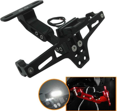 Gogna Mart LED Tail Tidy with Number Plate Holder (Black) with LED Universal for All Bikes Bike Fairing Kit