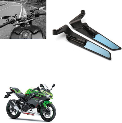 Vagary Adjustable 360° Rotating New Rearview Wings Mirror for Kaasaki Ninja 25 Bike Fairing Kit