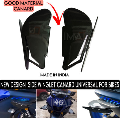Aklin Boky UNIVERAL CANARD FOR BIKES BLACK Bike Fairing Kit