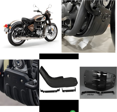 RS ACESSORIES HUB HEAVY QUALITY REBORN CLA.SSIC 350 BLACK SUM GUARD RE Bike Engine Guard(Royal Enfield)