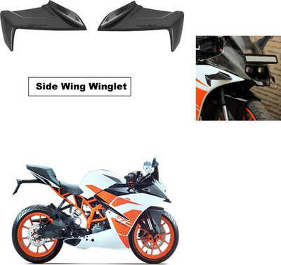 eXarioGadget bike wings Winglet black for KTM RC 200 Bike Fairing Kit Bike Fairing Kit