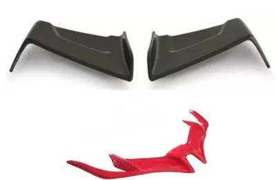 Gogna Mart wings Winglet black for Yamaha R15 V3 + R15 V3 winglet red Bike Fairing Kit