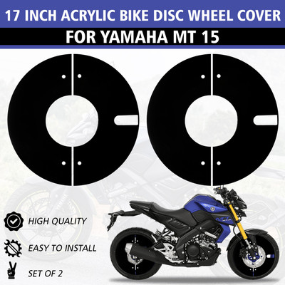 Atoray 17 Inch 2pcs Acrylic PRO Disc Bike Wheel Cover For MT 15 Bike Fairing Kit