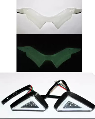 Gogna Mart Winglet Compatible For Yamaha MT 15 radium , triangle indicator Bike Fairing Kit
