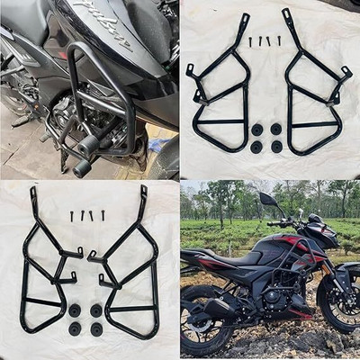 Auto MT CRASHGUARD LEGGUARD WID Frame Slider Bike Crash Guard Bajaj Pulsar N160/ N250 Vehicle Tool Kit