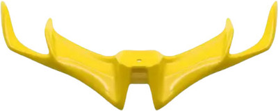 Gogna Mart yamaha r15 v1/v2 visor black , v3 winglet yellow and r6 mirror for bike Bike Fairing Kit