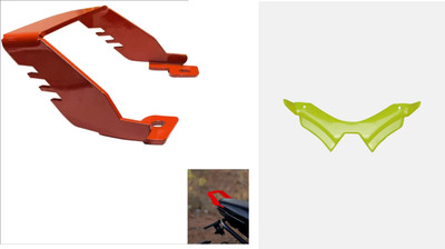 acube mart MT 15 WINGLET GREEN with Heavy Grab Rail For MT 15 red crash Bike Fairing Kit