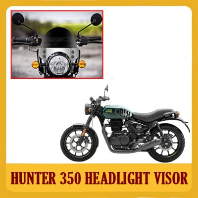 DAZZRIDE DZRD18 RE Hunter 350 Unbreakable Headlight Visor | Windshield |Wind Deflector Bike Fairing Kit