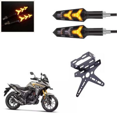 way2gmart Bike Running Indicator With Number Plate Holder/Tail Tidy Honda CB 200X INT-02 Bike Fairing Kit