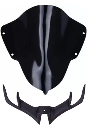 Gogna Mart r15 v3 visor black with v3 winglet black Bike Fairing Kit