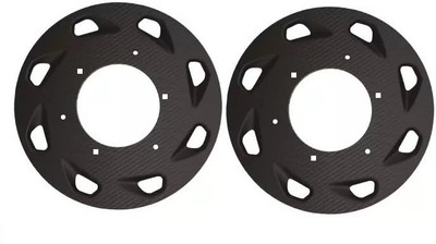 Pa 17 Inch 2 Pcs Carbon Finish Pvc Wheel Cover Universal For All Bikes Bike Fairing Kit