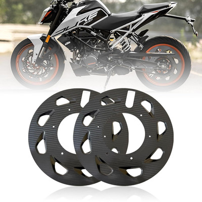TRP Traders Motorcycle Carbon Finish Wind Design Front/Rear Pro Disc Wheel Cover 17 Inch Bike Fairing Kit