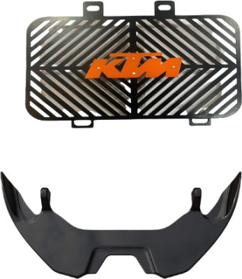 Gogna Mart Radiator Guard KTM RC Duke , KTM RC 200, RC 390 Winglet black Bike Fairing Kit