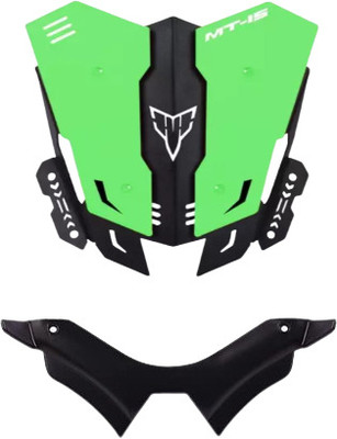Gogna Mart mt 15 CNC double color visor black/ blue Bike and mt 15 winglet black Bike Fairing Kit