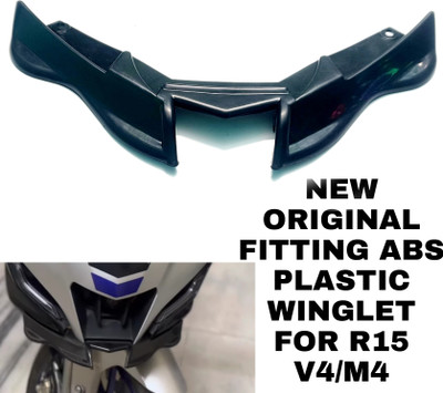 imad NEW ORIGINAL FITTING WINGLET FOR R15 V4 BLACK Bike Fairing Kit