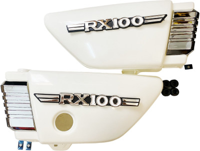 road religion YAMAHA RX100 COMPLETE SIDE PANEL (Plain) WITH L / RX100 MONOGRAM Bike Fairing Kit