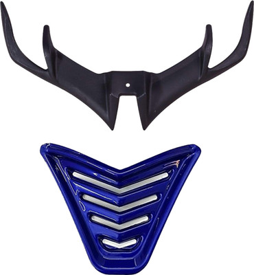 waytwogmart Yama-ha R15 V3 winglet black with R15 nose grill Shine blue Bike Fairing Kit