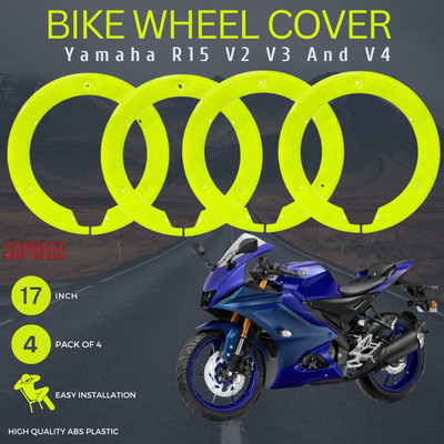 SRPHERE Green 17 Inch ABS Plastic PRO Disc Wheel Cover For YAMAHA R15 V2 V3 AND V4 Bike Fairing Kit