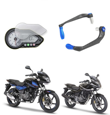 Gogna Mart Screen Protector Compatible with Bajaj Pulsar ,lever protector carbon blue tip Bike Fairing Kit