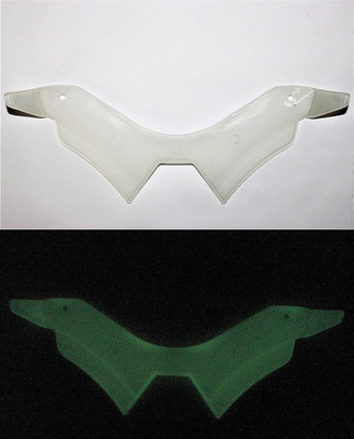 Gogna Mart Yamaha MT15 Winglet Radium Glow in Dark Bike Fairing Kit