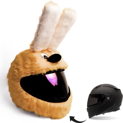 ASRYD Helmet Bunny styles Cover Funny Reaction Latest Helmet Cover Brown Color Bike Fairing Kit