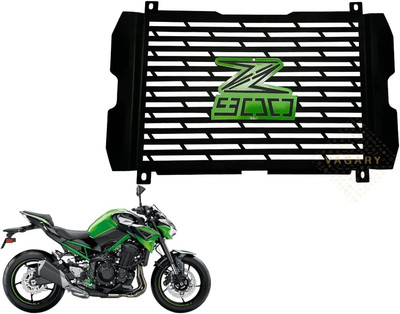Gogna Mart Heavy Metal Radiator Grill/Radiator Guard for Kawasaki Z900 (Black Green) Bike Fairing Kit